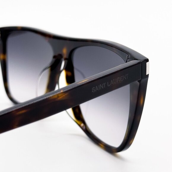 NEW SAINT LAURENT SUNGLASSES SL1F 003 UNISEX HAVANA SQUARE EYEWEAR SL 1F 003 - Picture 5 of 9